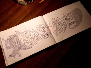 Graffiti Sketch - Photo by OMK - OMK (2013)