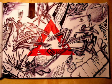 Graffiti Sketch - Photo by OMK - OMK (2013)