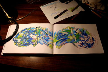 Graffiti Sketch - Photo by OMK - OMK (2013)