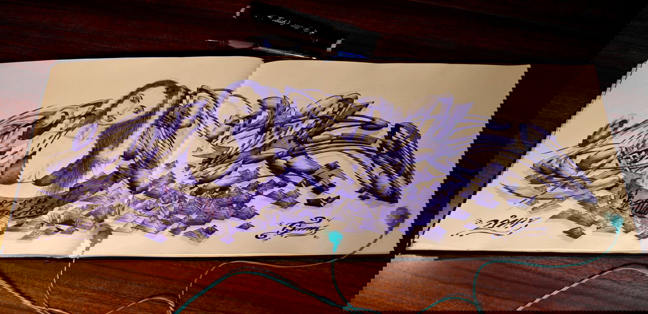 Graffiti Sketch - Photo by OMK - OMK (2014)