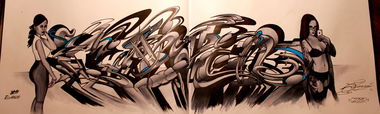 Graffiti Sketch - Photo by OMK - OMK, CITAD (2014)