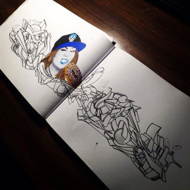 Graffiti Sketch - Photo by OMK - OMK (2014)