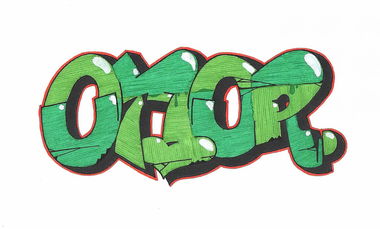 Graffiti Sketch - Photo by OMoR - omor, fbc, green (2013)