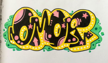 Graffiti Sketch - Photo by OMoR - Omor, black&yellow, black (2015)