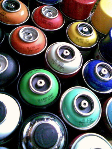Graffiti Artwork - Photo by OMoR - colors, can, cans (2009)