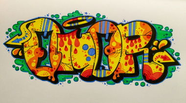 Graffiti Sketch - Photo by OMoR - Omor, yellow, colors (2015)