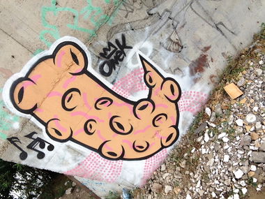 Graffiti Wall - Photo by ONEK - TENTACULA, GRAFFITI, WET (2016)