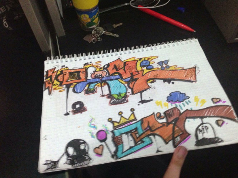 Graffiti Sketch in Moscow - Photo by OOOSL - ???/OOOSL/Ousl