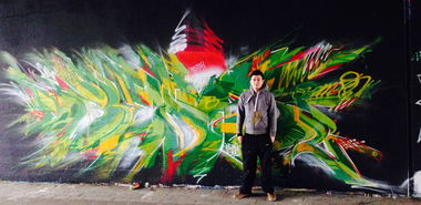 Graffiti Wall in Kaarst - Photo by OREMOS - christmas (2013)