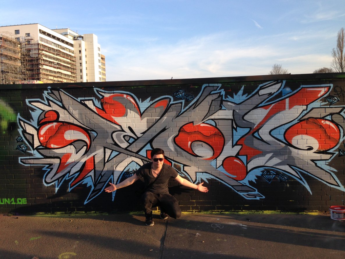 Graffiti Wall in Dusseldorf - Photo by OREMOS - Düsseldorf, OREMOS, ONE (2014)