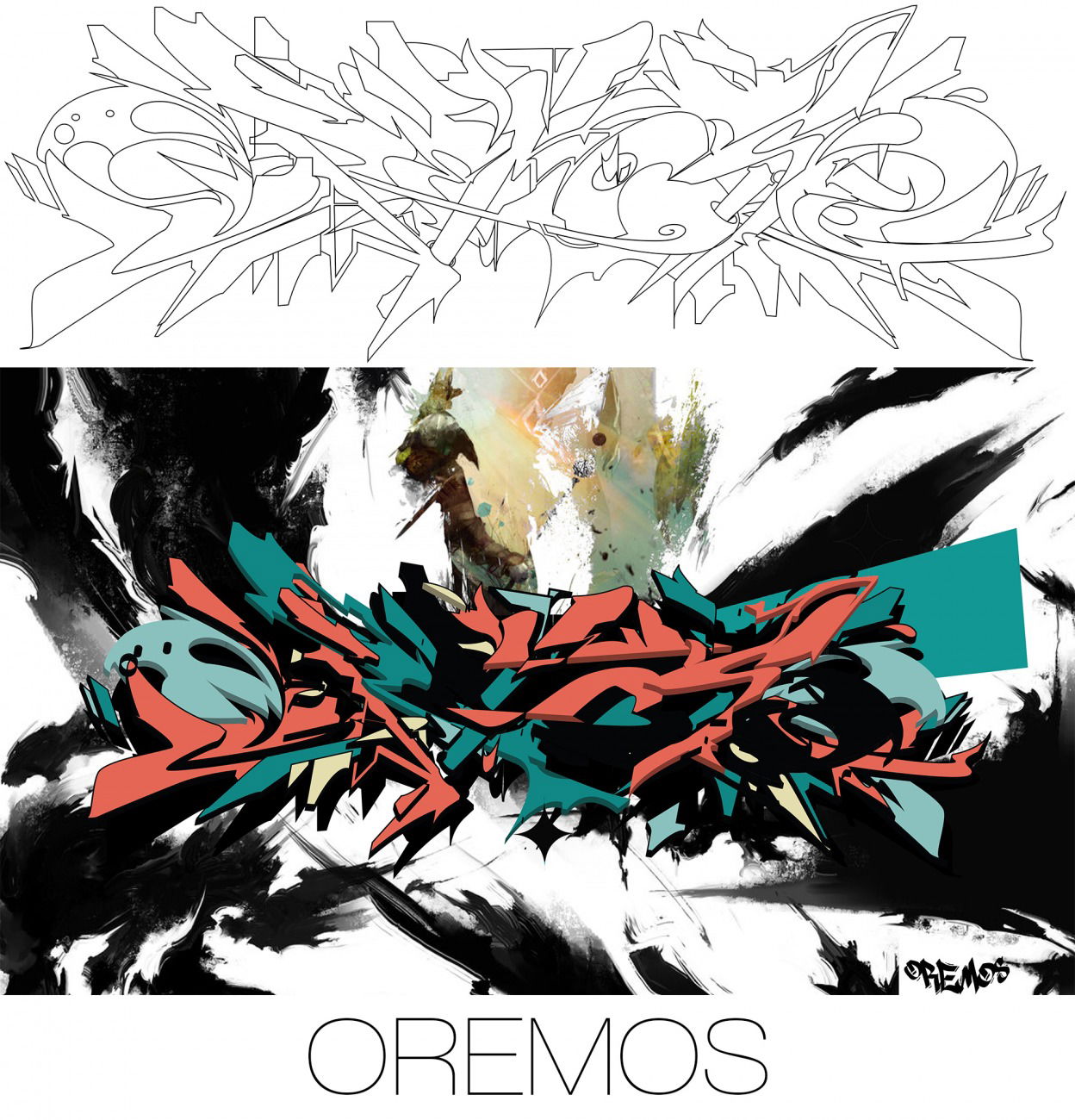 Graffiti Sketch in Vietnam - Photo by OREMOS - digital, illustrator, Wildstyle (2015)