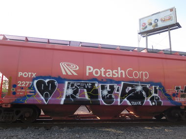 Graffiti Train - Photo by OUSSCREW