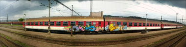 Graffiti Train in Ruzomberok - Photo by OUSSCREW - yeyo!