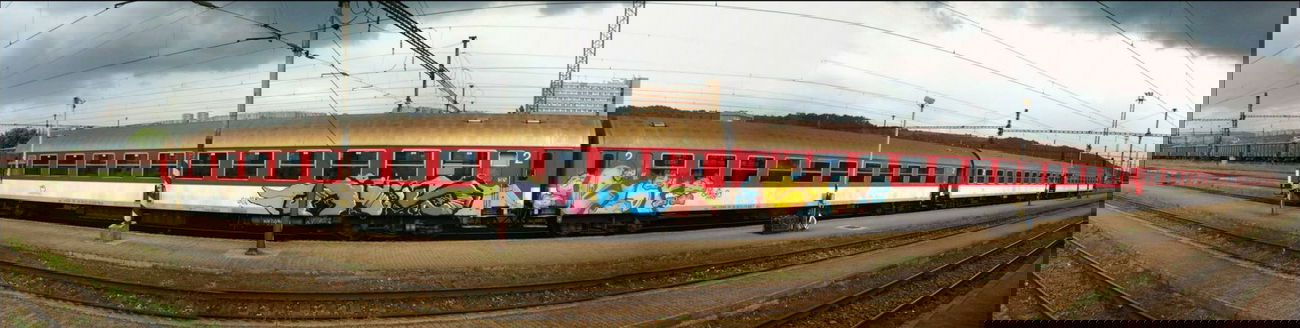 Graffiti Train in Ruzomberok - Photo by OUSSCREW - yeyo!