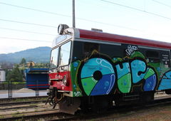 Graffiti Train in Nowy Sacz - Photo by OUSSCREW - sssssssssssssssssss