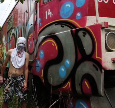 Graffiti Train - Photo by OUSSCREW - ous