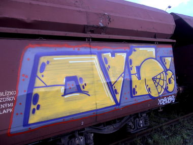 Graffiti Train in Bratislava - Photo by OUSSCREW - OUS!