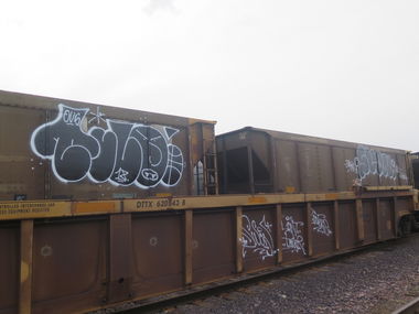 Graffiti Train - Photo by OUSSCREW