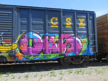 Graffiti Train - Photo by OUSSCREW