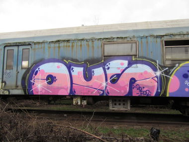 Graffiti Train in Maďarsko - Photo by OUSSCREW