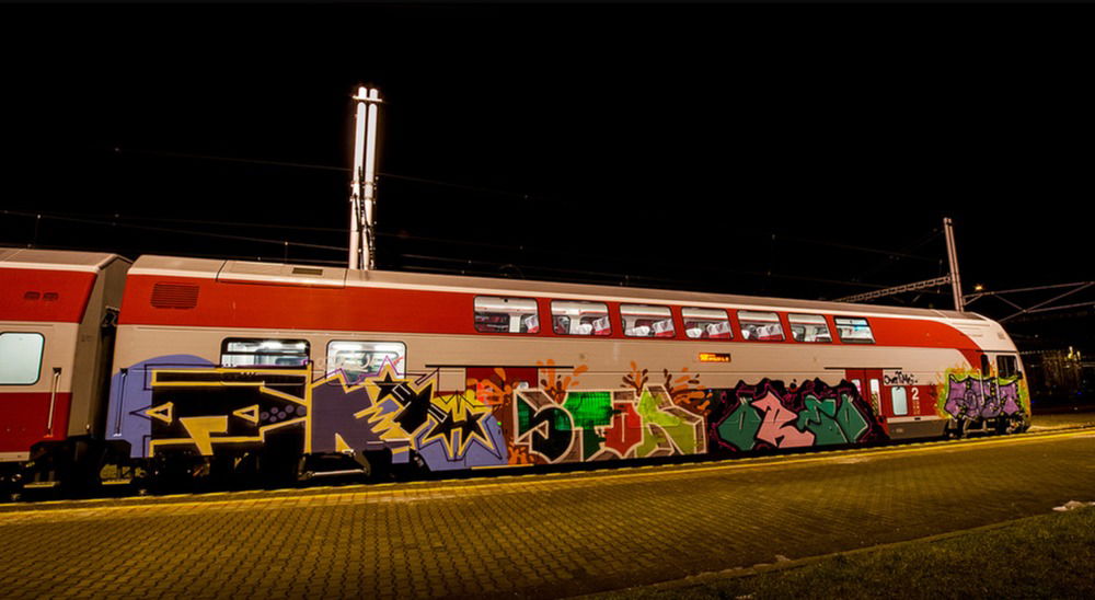 Graffiti Train - Photo by OUSSCREW