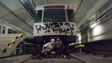 Graffiti Train in Viedeň - Photo by OUSSCREW (2016)