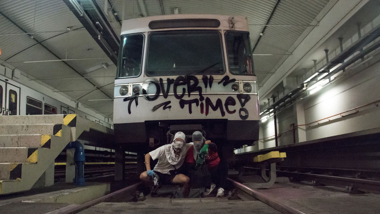 Graffiti Train in Viedeň - Photo by OUSSCREW (2016)
