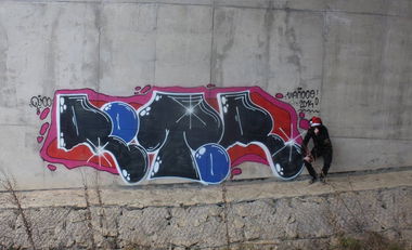 Graffiti Wall in District of Ruomberok - Photo by OUSSCREW