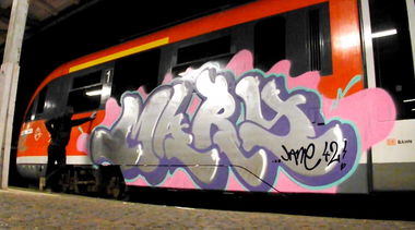 Graffiti Train - Photo by OWAposse - OWA, OssisWithAttitude (2014)