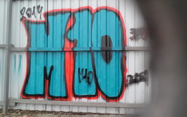 Graffiti Wall in Yalta - Photo by OZES - M10, crew (2014)