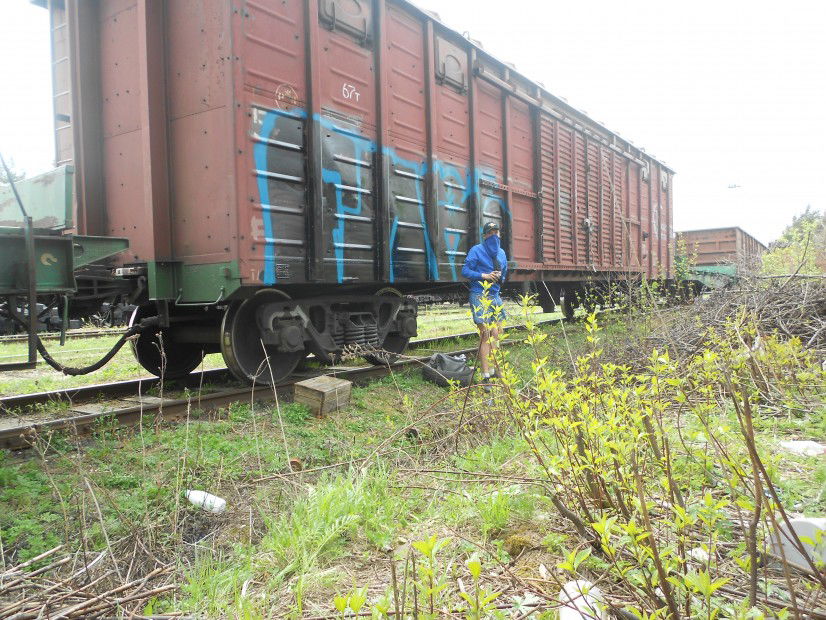 Graffiti Train in moscow - Photo by OckirowSasha - ockirs, fmrs