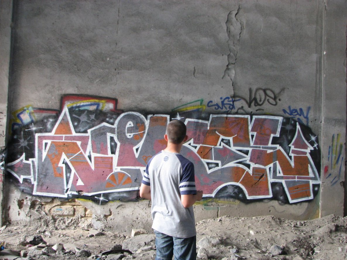 Graffiti Wall - Photo by Okrs01 - Nikel, OKRS (2013)