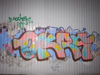 Graffiti Bombing - Photo by Okrs01 - OKRS, GAOS (2014)