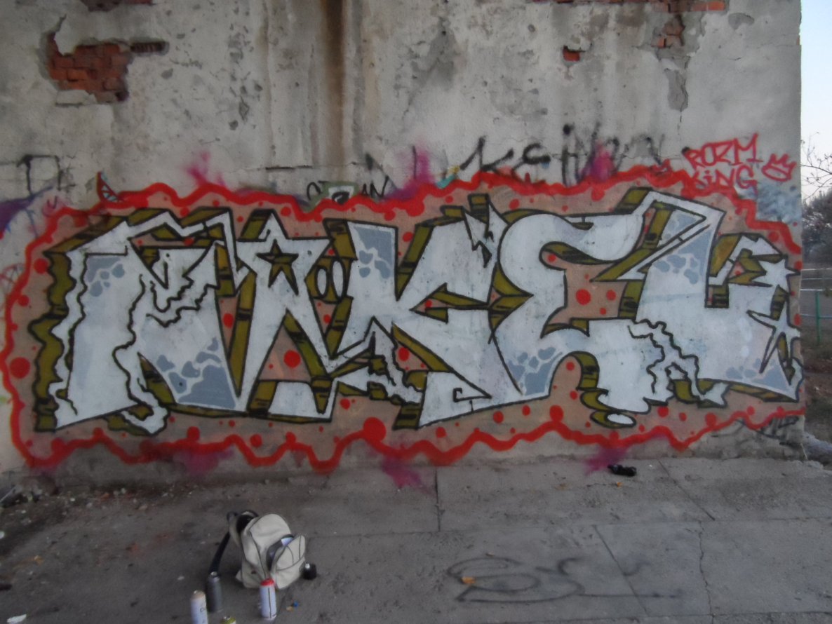 Graffiti Wall - Photo by Okrs01 - Nikel, OKRS (2014)