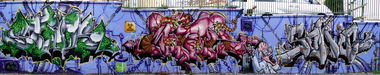 Graffiti Wall in Weimar - Photo by Oldschool - unik, motor, sons