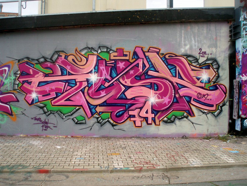 Graffiti Wall in Erfurt - Photo by Oldschool - Zosk79