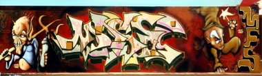 Graffiti Wall in Jena - Photo by Oldschool - Mase, Mute, MFS