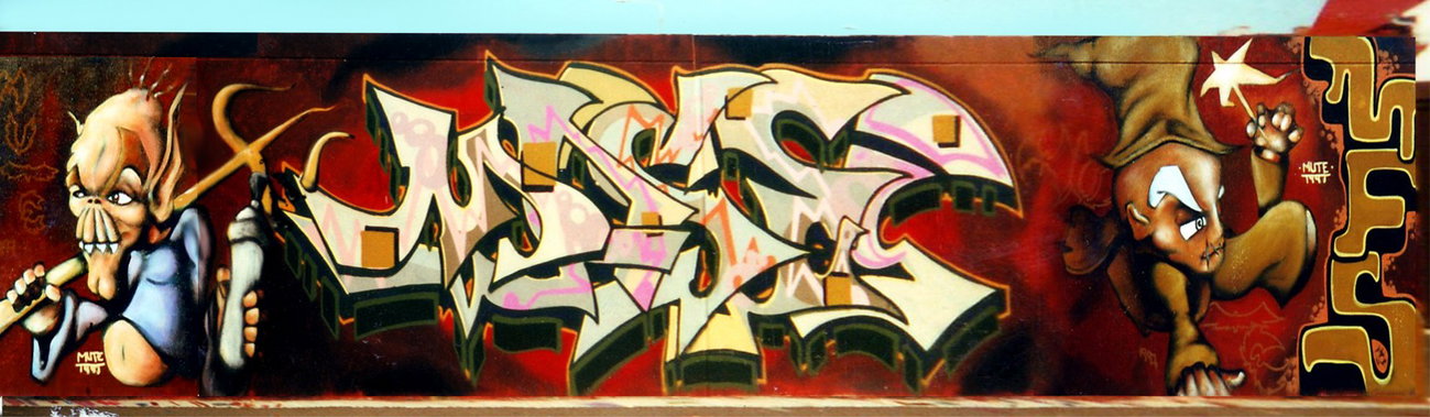 Graffiti Wall in Jena - Photo by Oldschool - Mase, Mute, MFS