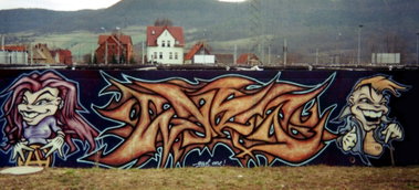 Graffiti Wall in Jena - Photo by Oldschool - Earl