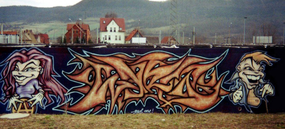 Graffiti Wall in Jena - Photo by Oldschool - Earl