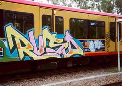 Graffiti Train in Berlin - Photo by Oldschool - Rusd_Ruzd79