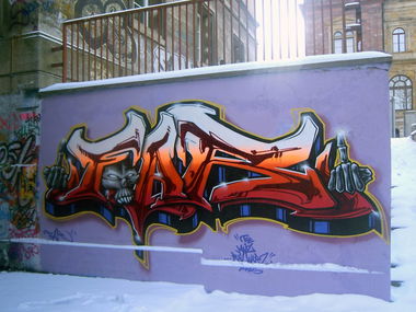 Graffiti Wall in Weimar - Photo by Oldschool - Foar, KWZ, RWRZ