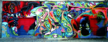 Graffiti Wall in Berlin - Photo by Oldschool - Amok