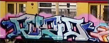 Graffiti Train in Berlin - Photo by Oldschool - Ruzd79