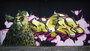Graffiti Wall in Maastricht - Photo by Oldschool - Does