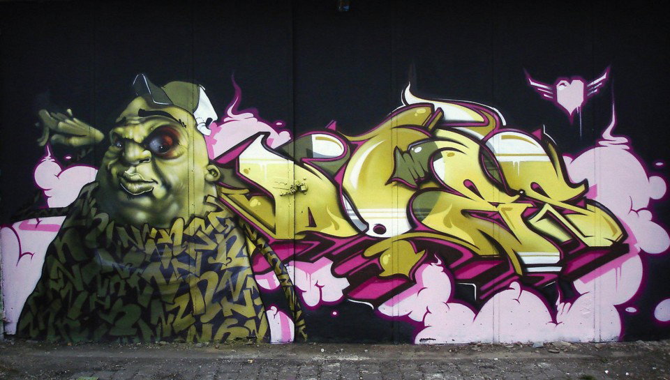 Graffiti Wall in Maastricht - Photo by Oldschool - Does
