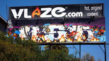 Graffiti Wall in Carson - Photo by Oldschool - AROE, REVOK, MSK