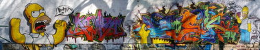 Graffiti Wall in Jena - Photo by Oldschool - Koma, Bert, Loomit