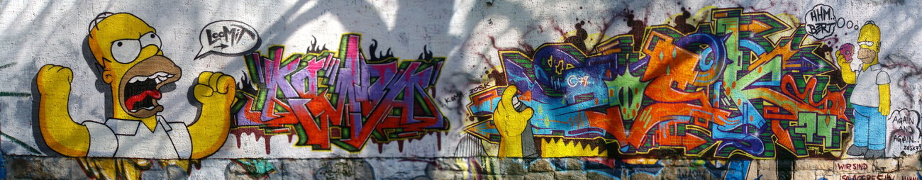 Graffiti Wall in Jena - Photo by Oldschool - Koma, Bert, Loomit