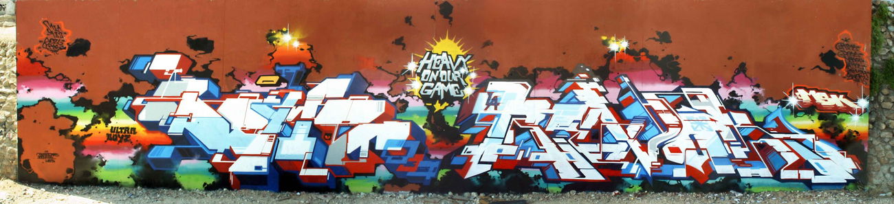 Graffiti Wall in Carson - Photo by Oldschool - DEMS, REVOK